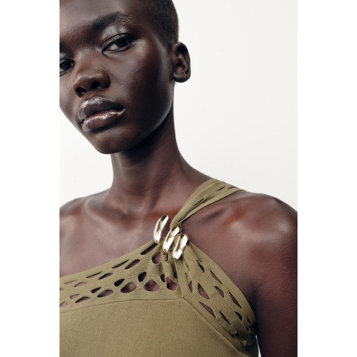 ТРИКОТАЖНЫЙ ТОП АСИММЕТРИЧНОГО КРОЯ