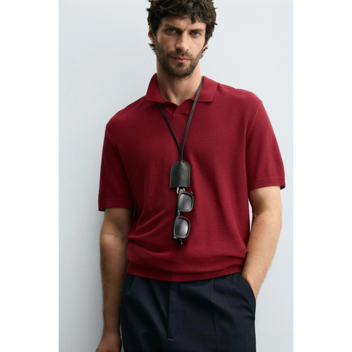 ПОЛО ИЗ РЕЛЬЕФНОГО ТРИКОТАЖА