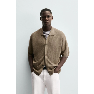 РУБАШКА ИЗ ТКАНЕВОГО ТРИКОТАЖА