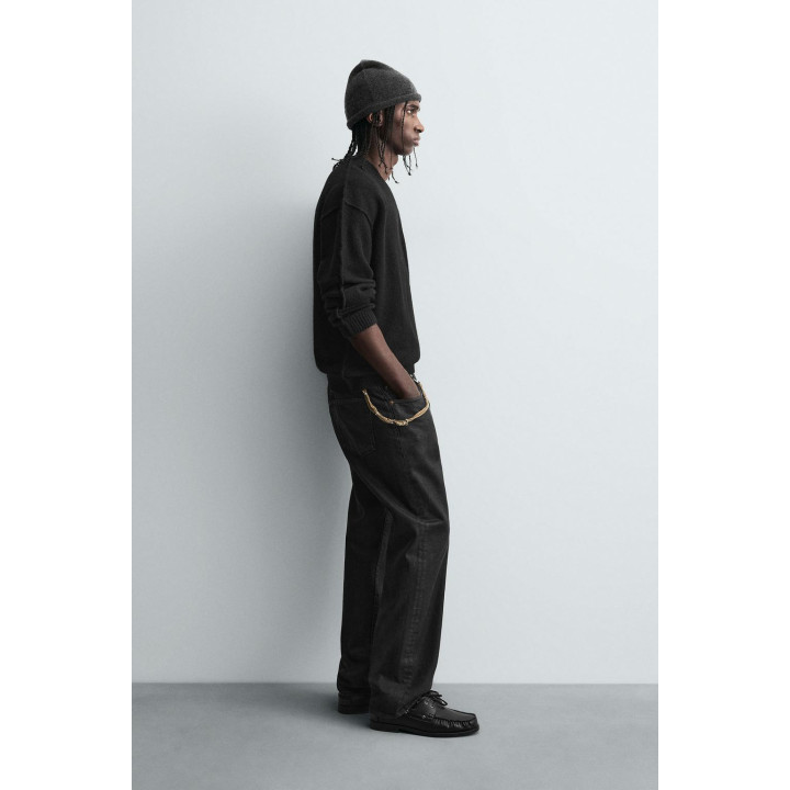 СВИТЕР С РЕЛЬЕФНЫМИ ШВАМИ