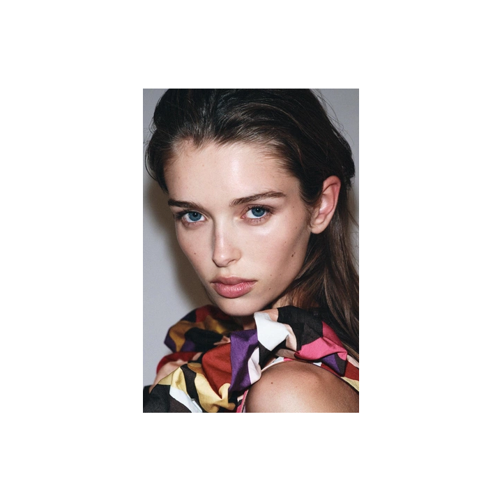 ПЛАТЬЕ МИДИ ИЗ ПОПЛИНА С ПРИНТОМ