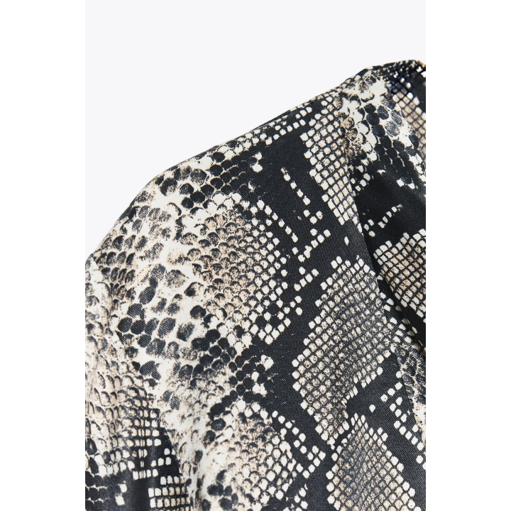 МИНИ-ПЛАТЬЕ С АНИМАЛИСТИЧЕСКИМ ПРИНТОМ