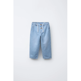 ДЖИНСЫ RELAXED ИЗ СТРУЯЩЕЙСЯ ТКАНИ