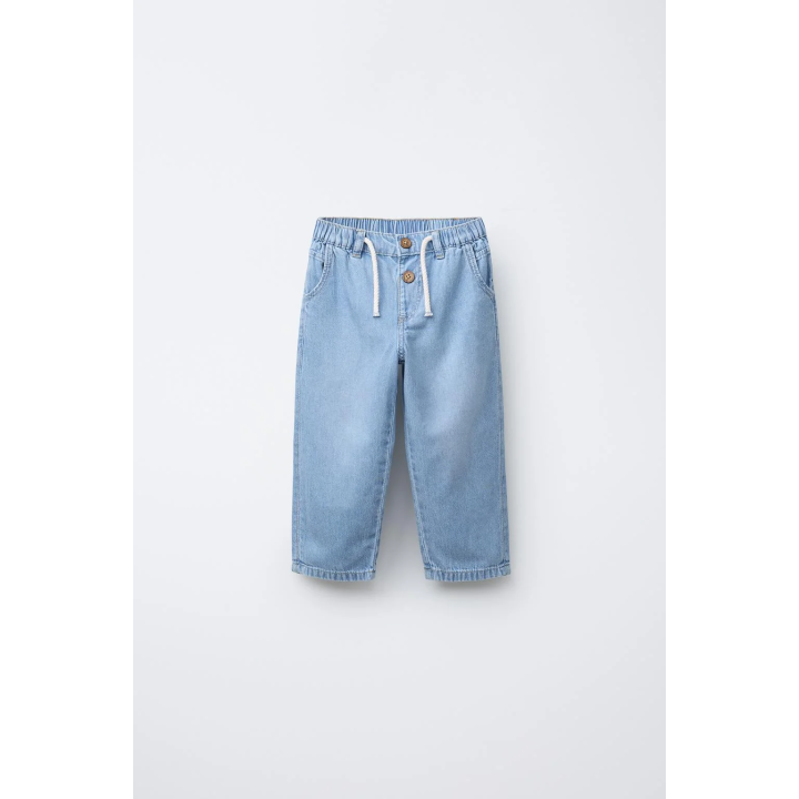 ДЖИНСЫ RELAXED ИЗ СТРУЯЩЕЙСЯ ТКАНИ