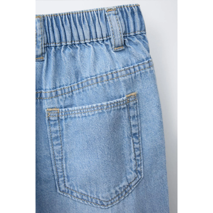 ДЖИНСЫ RELAXED ИЗ СТРУЯЩЕЙСЯ ТКАНИ