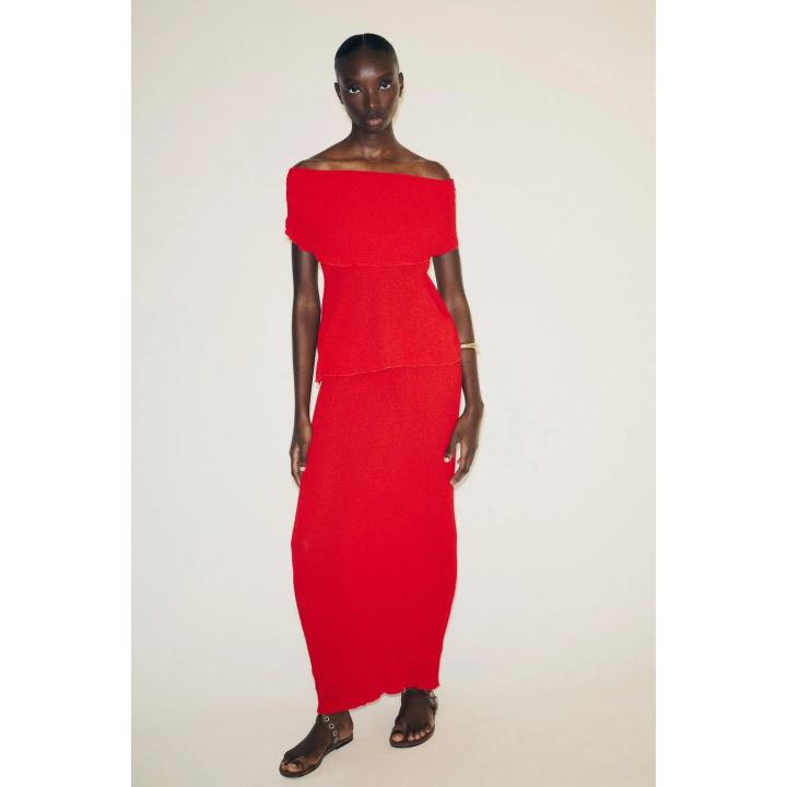 ДЛИННАЯ ЮБКА С ТЕКСТУРОЙ