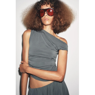 ТОП ИЗ КРЕПА СО СБОРКАМИ