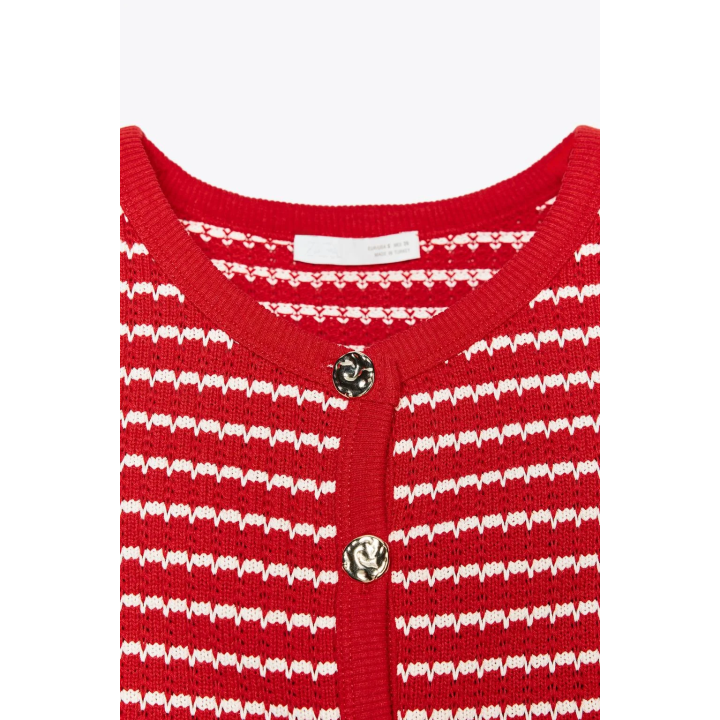 ЖАККАРДОВЫЙ ЖИЛЕТ С ПУГОВИЦАМИ