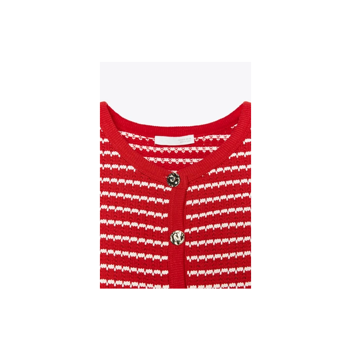 ЖАККАРДОВЫЙ ЖИЛЕТ С ПУГОВИЦАМИ