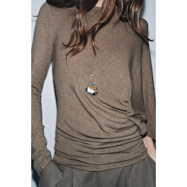 Асимметричный топ с накидкой