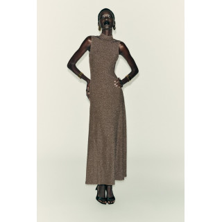 ПЛАТЬЕ БЕЗ РУКАВОВ С МЕТАЛЛИЗИРОВАННОЙ НИТЬЮ