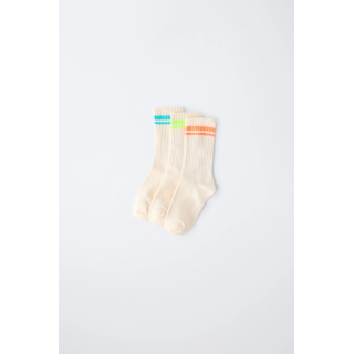Набор из трех длинных носков в полоску