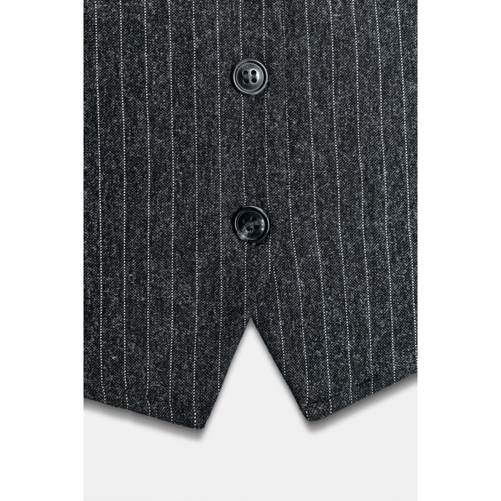 ТОП-ЖИЛЕТ В ТОНКУЮ ПОЛОСКУ