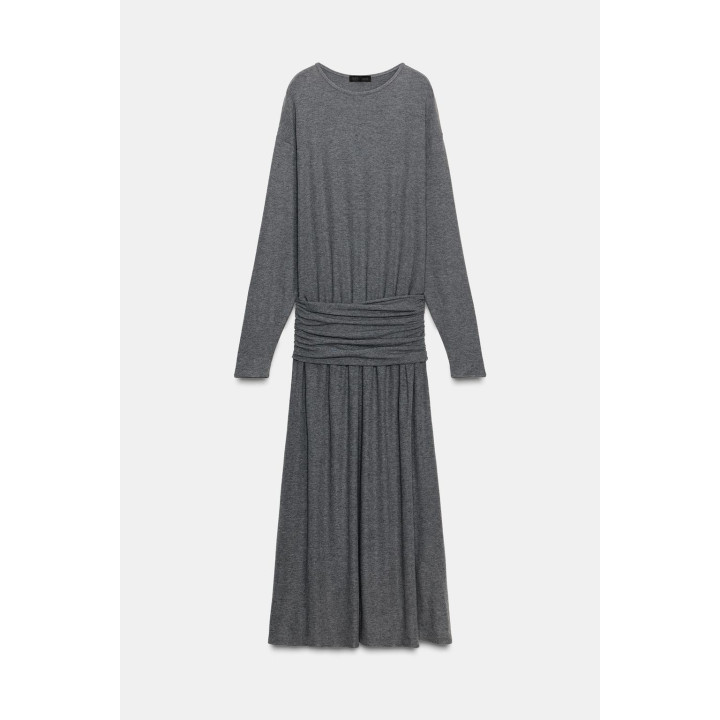 МЯГКОЕ ПЛАТЬЕ С ПОЯСОМ