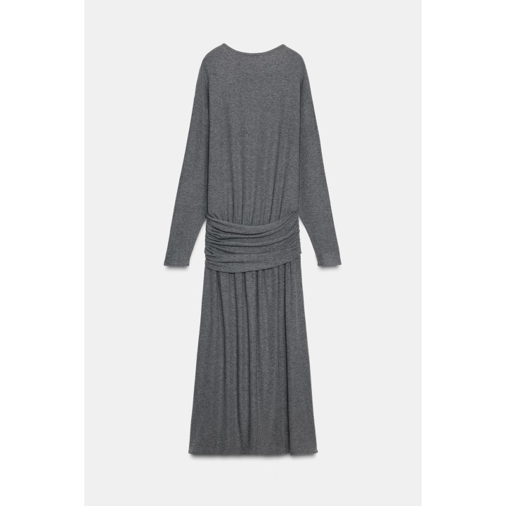 МЯГКОЕ ПЛАТЬЕ С ПОЯСОМ