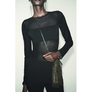 БОДИ ИЗ ТЮЛЯ КОНТРАСТНОГО ЦВЕТА