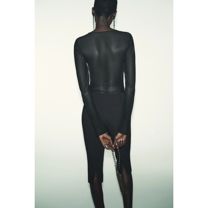 БОДИ ИЗ ТЮЛЯ КОНТРАСТНОГО ЦВЕТА