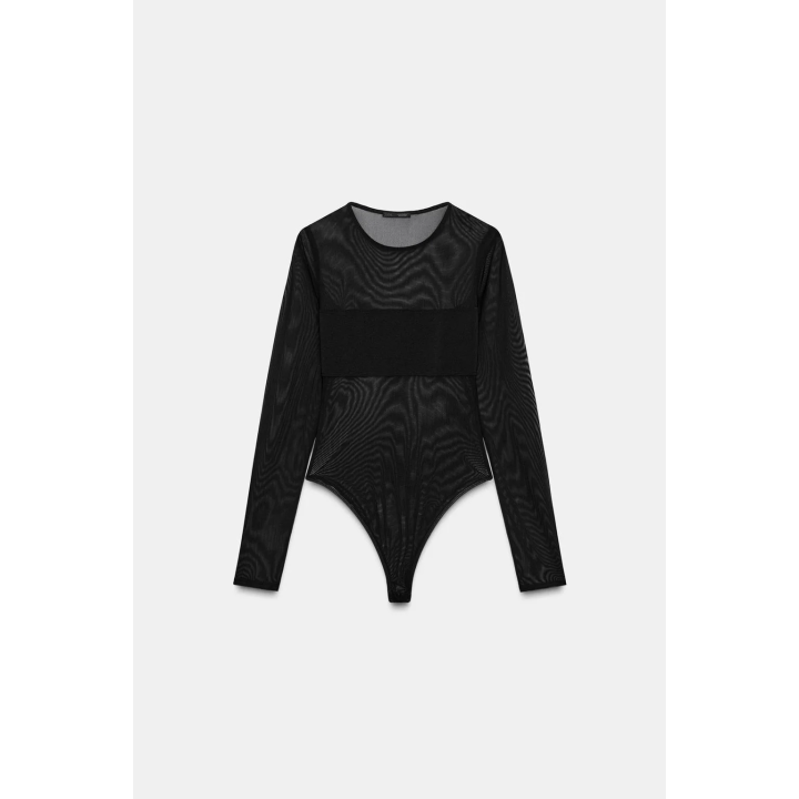 БОДИ ИЗ ТЮЛЯ КОНТРАСТНОГО ЦВЕТА