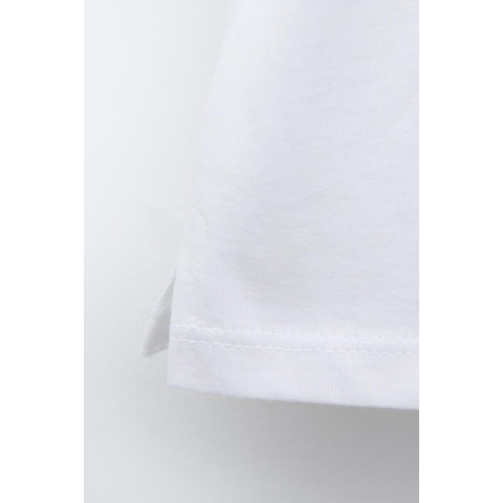 ФУТБОЛКА С КАРМАНОМ-СЕРДЦЕМ, СВЯЗАННЫМ КРЮЧКОМ