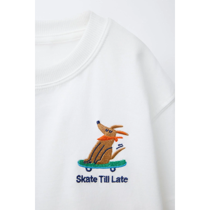 ФУТБОЛКА С ВЫШИВКОЙ «ЖИВОТНЫЕ»