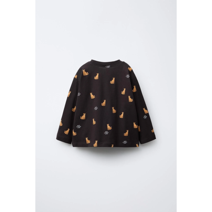 ФУТБОЛКА С АНИМАЛИСТИЧЕСКИМ ПРИНТОМ