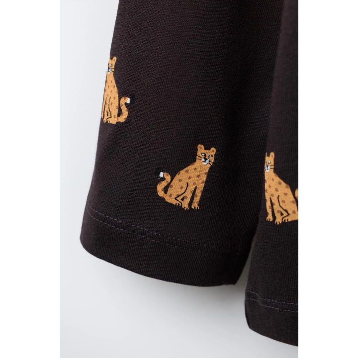 ФУТБОЛКА С АНИМАЛИСТИЧЕСКИМ ПРИНТОМ