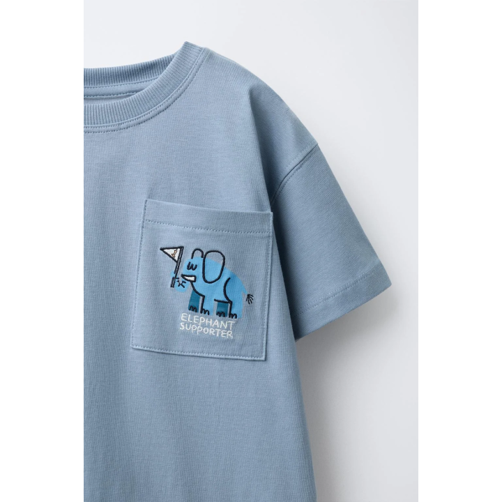 ФУТБОЛКА С ВЫШИВКОЙ «ЖИВОТНЫЕ»