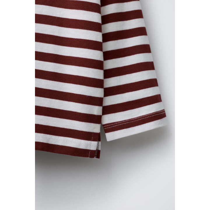 ЛОНГСЛИВ С ПРИНТОМ В ПОЛОСКУ