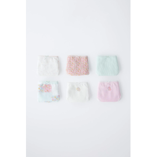 Подгузники для девочек 2-6 лет. набор из шести моделей с лоскутным и цветочным узорами