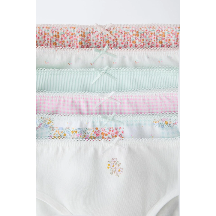 Подгузники для девочек 2-6 лет. набор из шести моделей с лоскутным и цветочным узорами