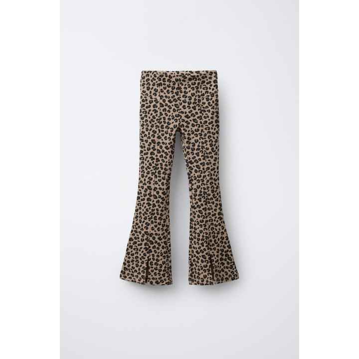 ЛЕГИНСЫ В РУБЧИК FLARE С АНИМАЛИСТИЧЕСКИМ ПРИНТОМ