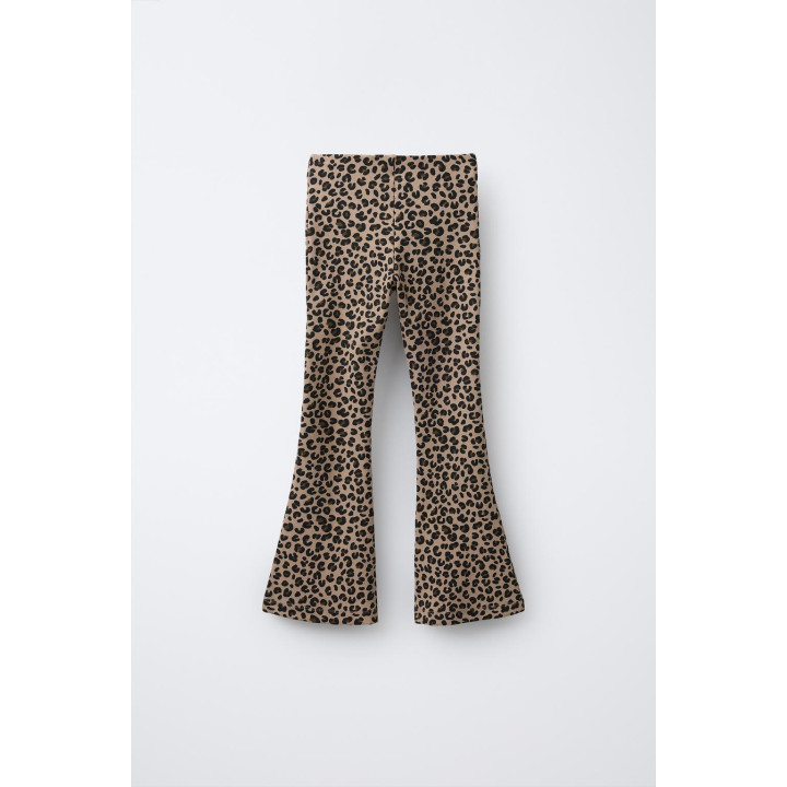 ЛЕГИНСЫ В РУБЧИК FLARE С АНИМАЛИСТИЧЕСКИМ ПРИНТОМ