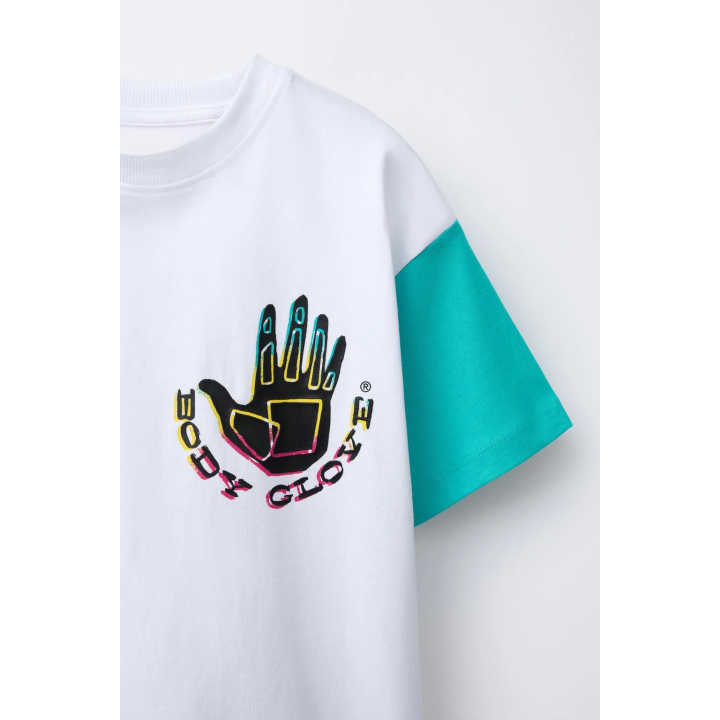 ФУТБОЛКА С КОНТРАСТНЫМИ РУКАВАМИ ZARA X BODY GLOVE ®