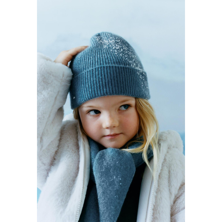 ШАПКА В РУБЧИК ИЗ 100% КАШЕМИРА