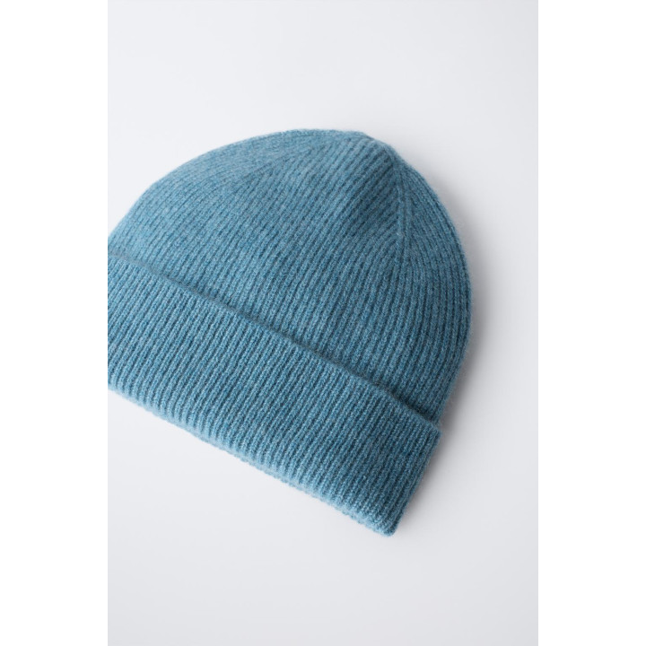 ШАПКА В РУБЧИК ИЗ 100% КАШЕМИРА