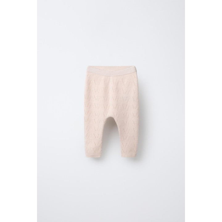 ТРИКОТАЖНЫЕ БРЮКИ ИЗ ХЛОПКА И ШЕРСТИ