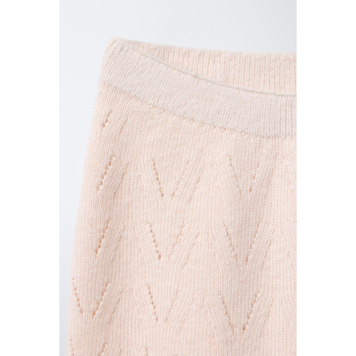 ТРИКОТАЖНЫЕ БРЮКИ ИЗ ХЛОПКА И ШЕРСТИ