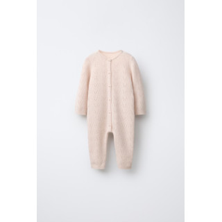 ТРИКОТАЖНЫЙ КОМБИНЕЗОН ИЗ ХЛОПКА И ШЕРСТИ