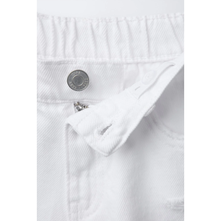 ДЖИНСОВЫЕ ШОРТЫ С РАЗРЕЗАМИ