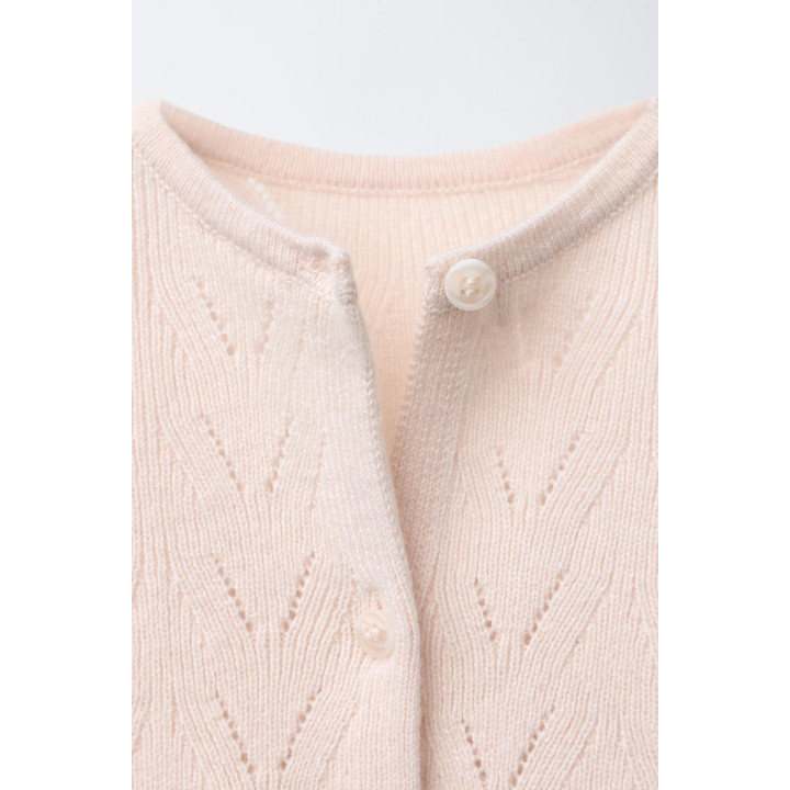 ВЯЗАНЫЙ КАРДИГАН «2 В 1» ИЗ ХЛОПКА И ШЕРСТИ