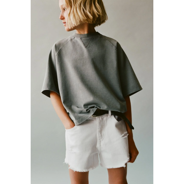 ДЖИНСОВЫЕ ШОРТЫ С РАЗРЕЗАМИ