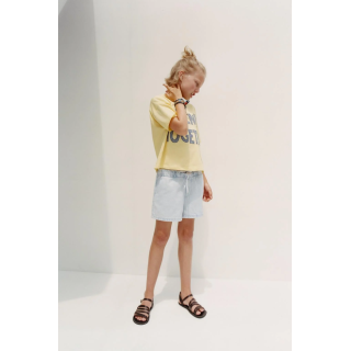 ДЖИНСОВЫЕ ШОРТЫ С ЭЛАСТИЧНЫМ ПОЯСОМ