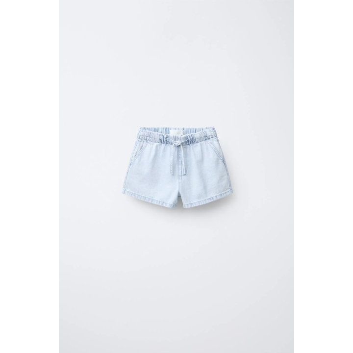 ДЖИНСОВЫЕ ШОРТЫ С ЭЛАСТИЧНЫМ ПОЯСОМ