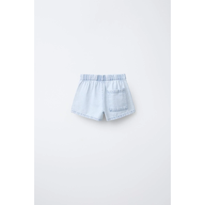 ДЖИНСОВЫЕ ШОРТЫ С ЭЛАСТИЧНЫМ ПОЯСОМ