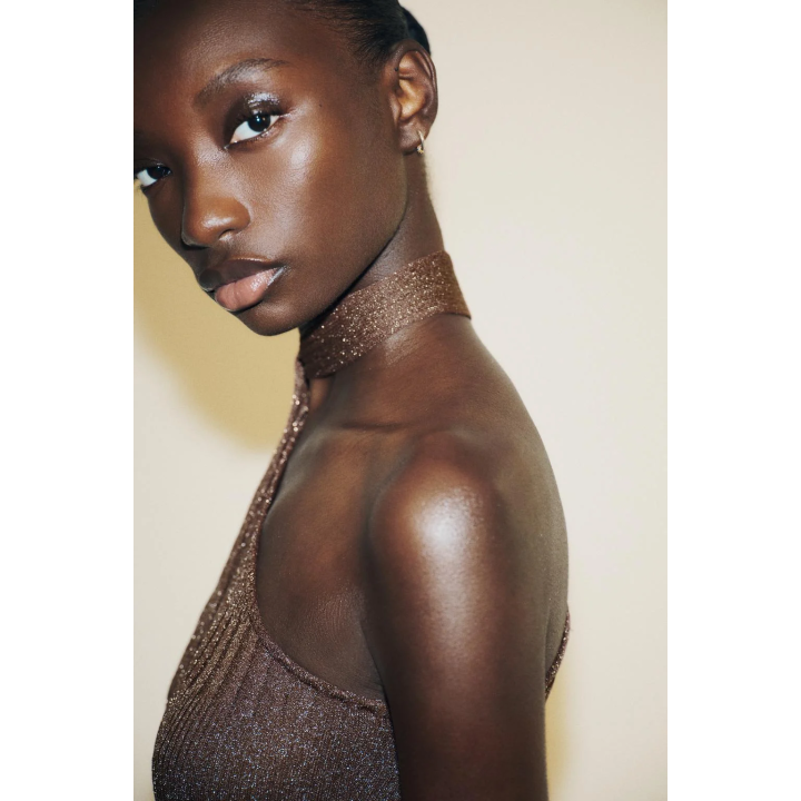 ПЛАТЬЕ МИДИ АСИММЕТРИЧНОГО КРОЯ С ПЛАТКОМ