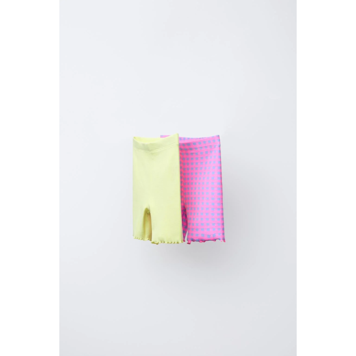 НАБОР ИЗ 2 ЛЕГИНСОВ-ВЕЛОСИПЕДОК С ПРИНТОМ