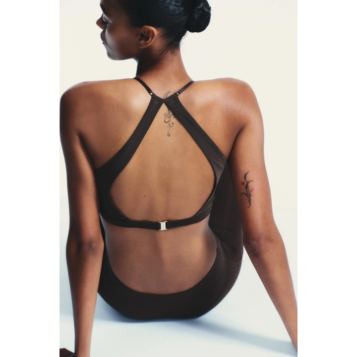 КОМБИНИРОВАННЫЙ БЕСШОВНЫЙ ТОП ИЗ ТЮЛЯ