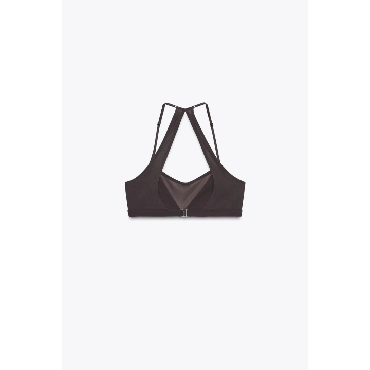 КОМБИНИРОВАННЫЙ БЕСШОВНЫЙ ТОП ИЗ ТЮЛЯ