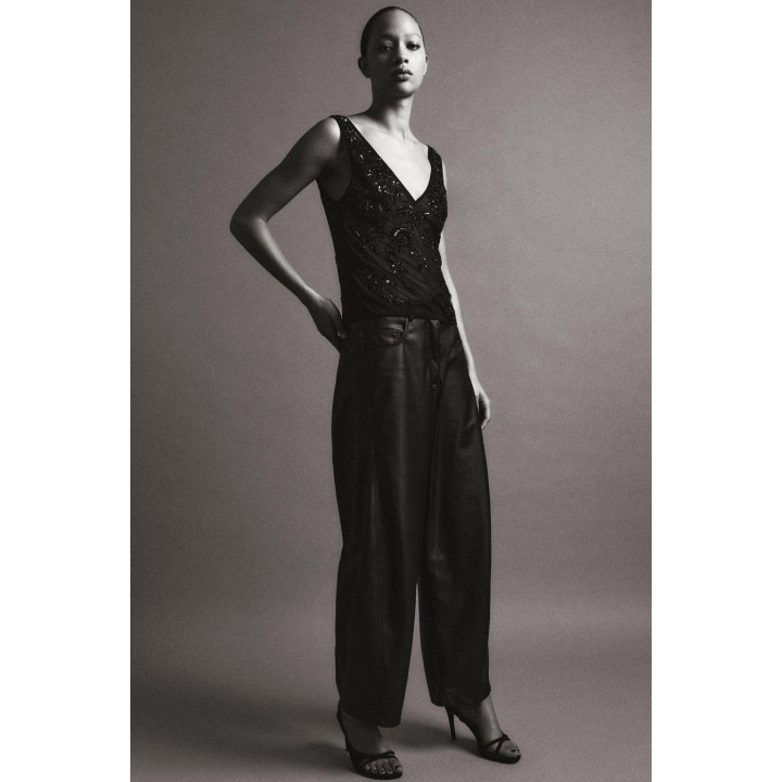 ТОП НА БРЕТЕЛЯХ ИЗ ВЫШИТОГО ТЮЛЯ