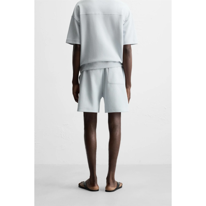 ШОРТЫ INTERLOCK ИЗ РЕЛЬЕФНОЙ ТКАНИ